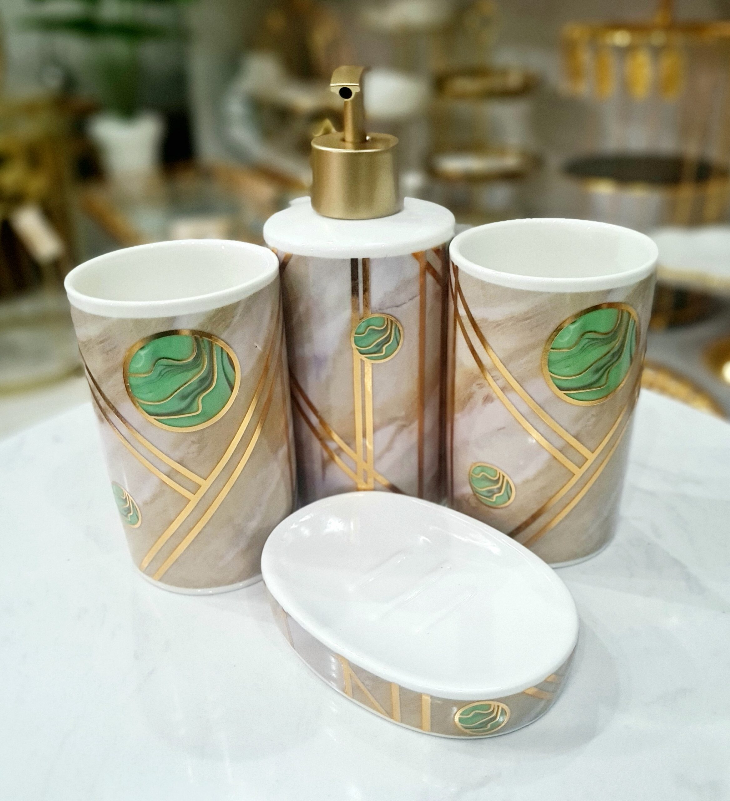 Luxury Ceramic Bath Set Of 4 Pcs