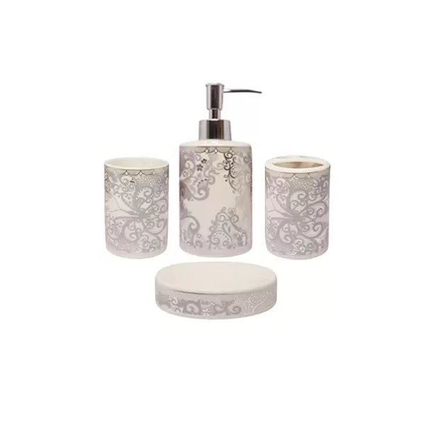 Luxury Ceramic Bathroom Accessories Set 4 Pcs