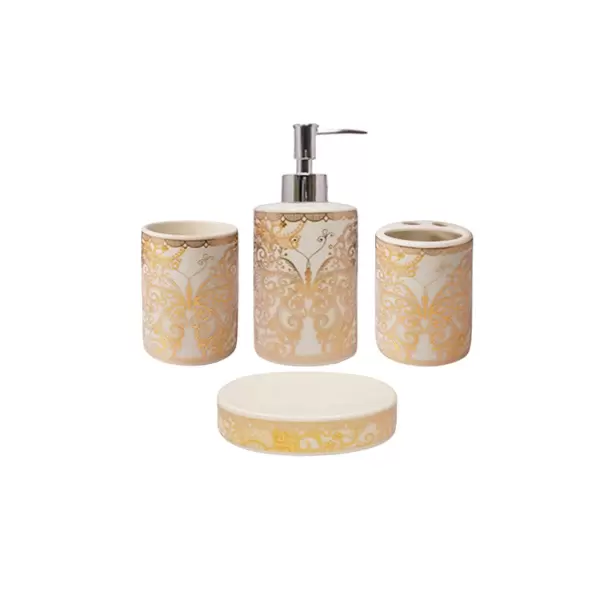 Luxury Ceramic Bathroom Accessories Set 4 Pcs