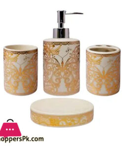 Luxury Ceramic Bathroom Accessories Set 4 Pcs - Image 2