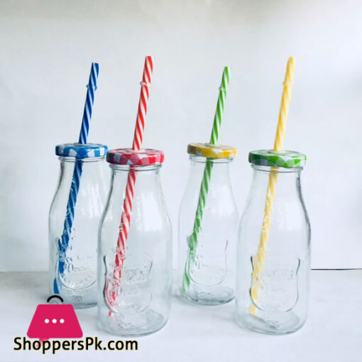 Mason Drinking jars with Lids and Straws 300ML 1-Pcs