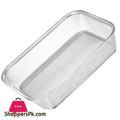 Mesh Tray Fruit Sink Colander Stainless Steel Drain Basket Filter Screen 31 X 12 X 5Cm