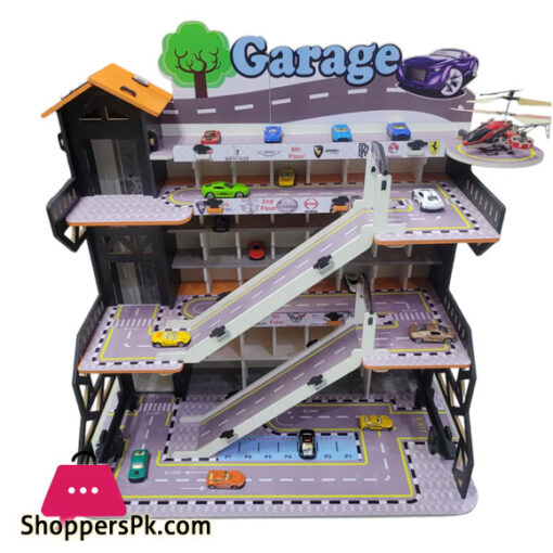 My Parking Gerage Wooden Track Set With Toys