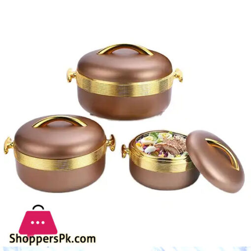 New Design Luxury Brown Insulated Casserole Hot Food Warmer Kitchen Lunch Box Hotpot