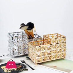 Nordic Glass Makeup Brushes Holder Eyebrow Pencil Storage Bucket Cosmetic Jewelry Organizer