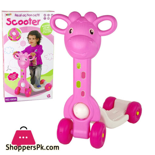 Pink Giraffe 'My First Scooter' Ride
