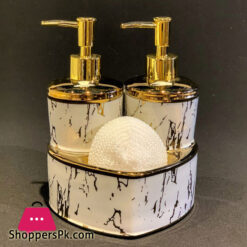 Porcelain Heart Twins Double Liquid Soap Dispenser