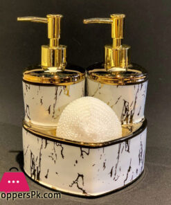 Porcelain Heart Twins Double Liquid Soap Dispenser 6 Porcelain Heart Twins Double Liquid Soap Dispenser - Image 2