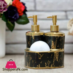 Porcelain Heart Twins Double Liquid Soap Dispenser
