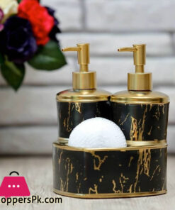 Porcelain Heart Twins Double Liquid Soap Dispenser