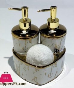Porcelain Heart Twins Double Liquid Soap Dispenser 7 Porcelain Heart Twins Double Liquid Soap Dispenser - Image 3