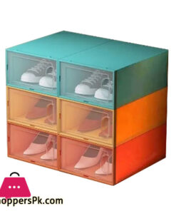 Shoe Storage Transparent Display Box Cabinets Shoes Boxes - Large Size Random Color 31 Shoe Storage Transparent Display Box Cabinets Shoes Boxes - Large Size Random Color - Image 4