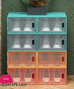 Shoe Storage Transparent Display Box Cabinets Shoes Boxes - Large Size Random Color