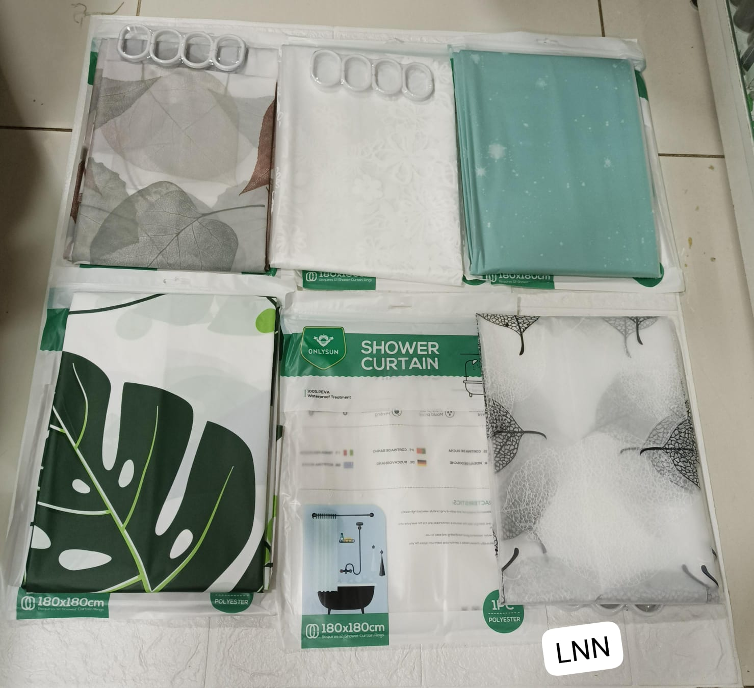 Shower Curtain 180 X 180 Cm