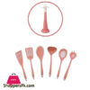 Silicone Nylon Cooking Spoon Set Of 7 Pcs