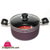 Solecasa Non-Stick Classic Casserole With Glass Lid 20Cm