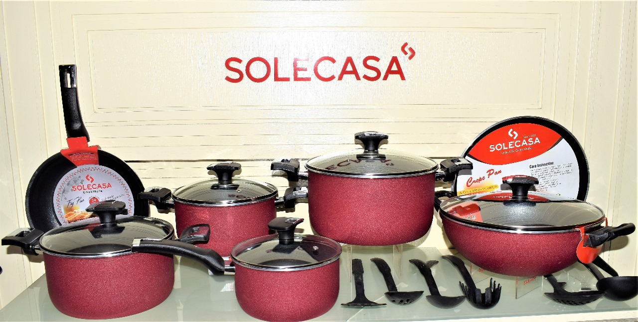 Solecasa Non Stick Cookware Set Of 18 Pc