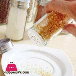 Spice Jar Storage Rack 12 Stainless Steel Spice Jars - Square