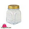 Square Glass Carving Jar 500Ml Lx-016