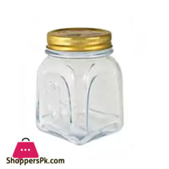 Square Glass Carving Jar 500ml LX-016
