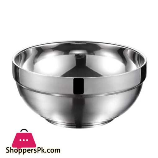 Stainless Steel Bowl Double Layer Thickening Bowl For Restaurants Family Kitchens Hotels Banquets 1pcs - 13CM
