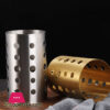 Stainless Steel Golden Chopsticks Cutlery Holder Kitchen Gadget Forks Organizer 10 X 15 Cm