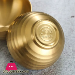 Stainless Steel Salad Rice Bowls Heat Insulation Anti-scald Ramen Soup Rice Noodle Bowl 12 CM