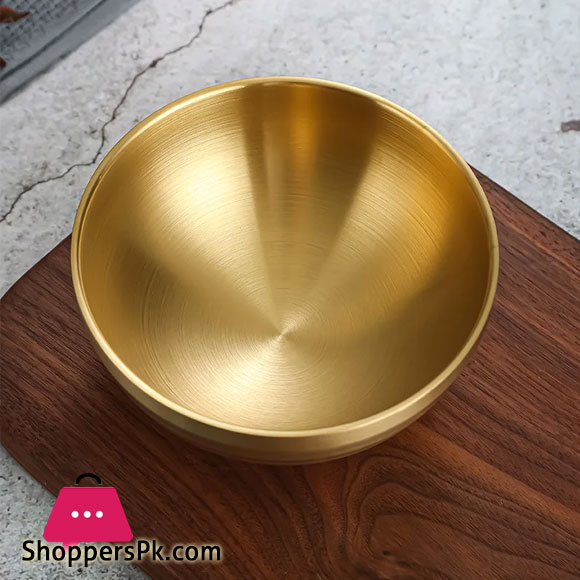 Stainless Steel Salad Rice Bowls Heat Insulation Anti-Scald Ramen Soup Rice Noodle Bowl 12 Cm 4 Stainless Steel Salad Rice Bowls Heat Insulation Anti-Scald Ramen Soup Rice Noodle Bowl 12 Cm - Image 2