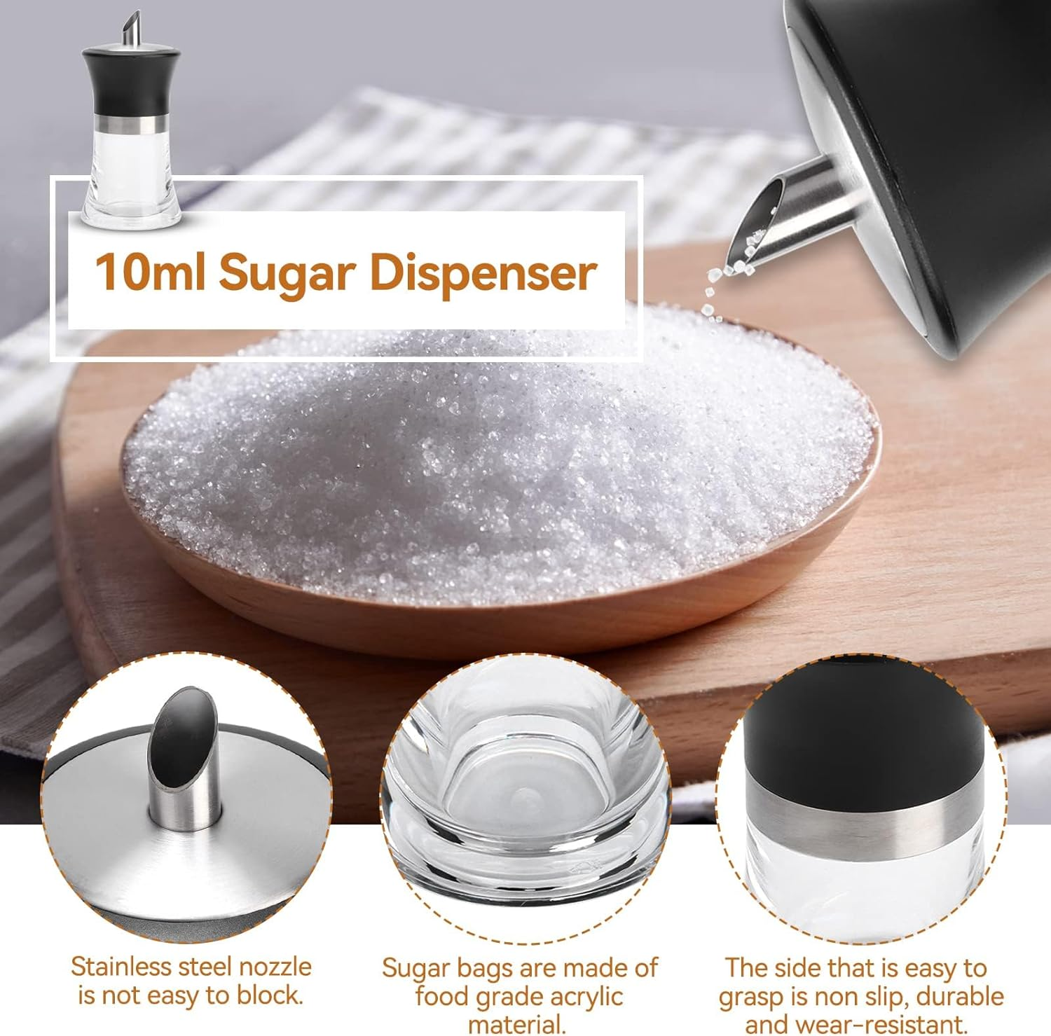 Sugar Pourer Dispenser 100Ml Sugar Jar