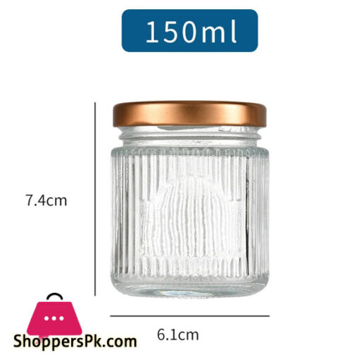 Vertical Freshly Glass Jar 150ml - LX-013