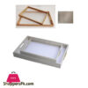 Wood Glass 2 Piece Tray Set - Acr-1015