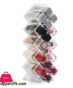 16 Grid Makeup Display Lipstick aStand Case Tower Cosmetic Organizer