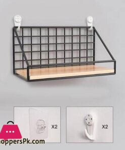 Dream Enterprises 1Pcs Punch Free Storage Rack Wall Shelf Bathroom Accessories Rack Bedroom Storage Basket Household Organize Tools Kitchen Supplies Holder
