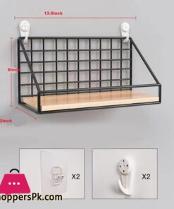 Dream Enterprises 1Pcs Punch Free Storage Rack Wall Shelf Bathroom Accessories Rack Bedroom Storage Basket Household Organize Tools Kitchen Supplies Holder