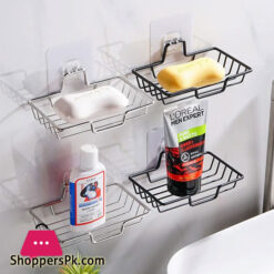 1Pcs Soap Rack Stainless Steel Wall-Mounted Water Drain Holder