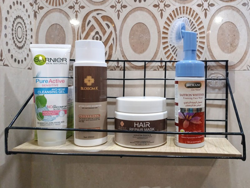 1Pcs Storage Rack Wall Shelf Bathroom Accessories Rack Bedroom Storage Basket Household Organize Tools Kitchen Supplies Holder