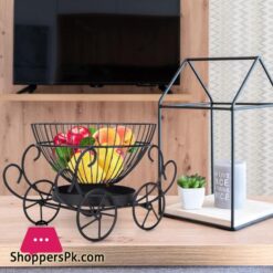 2 Tier Decorative Fruit Basket Metal Snacks Fruit Basket