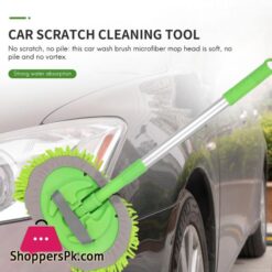 2 in 1 Car Wash Mop Mitt with Long HandleScratch Cleaning Tool