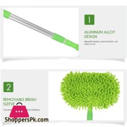 2 In 1 Car Wash Mop Mitt With Long Handlescratch Cleaning Tool