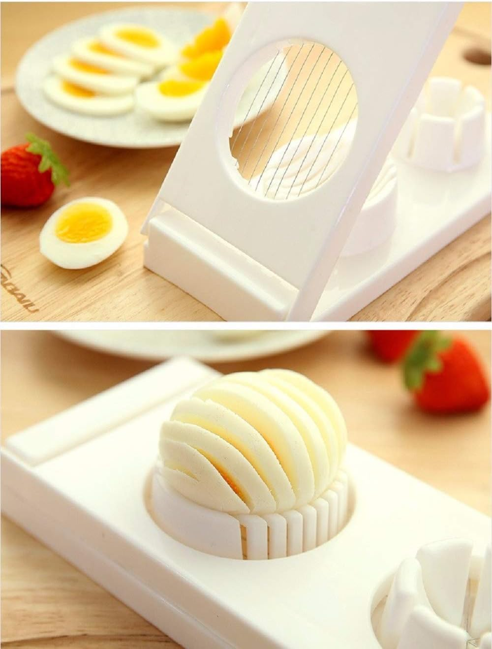 2 In 1 Egg Slicer Egg Wedger Egg Cutter