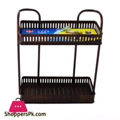 2-Shelf Metal Bathroom Rack