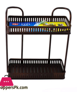 2-Shelf Metal Bathroom Rack