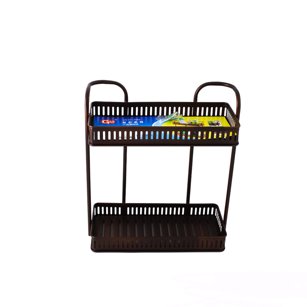 2-Shelf Metal Bathroom Rack