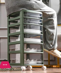 5 LAYER ROLLING DRAWERS STORAGE UNIT JEWELLERY SCHOOL STUDY TABLE TOP UNDER DESK