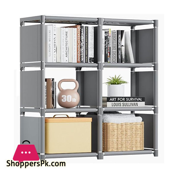 3 Layer Book Shelf Storage Rack Portable Bookcase Multi Layer Diy Stand Shelves
