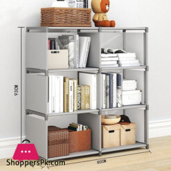 3 Layer Book Shelf Storage Rack Portable Bookcase Multi Layer Diy Stand Shelves