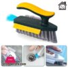 4 In 1 Household Bathroom Crevice Cleaning Brush Durable Creative V shaped Window Floor Slit Brush