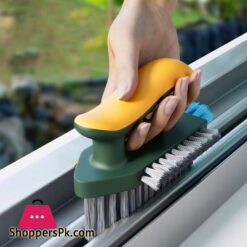 4 In 1 Household Bathroom Crevice Cleaning Brush Durable Creative V Shaped Window Floor Slit Brush