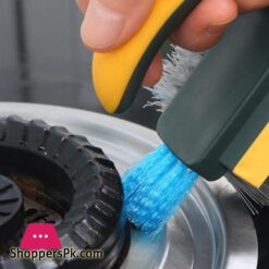 4 In 1 Household Bathroom Crevice Cleaning Brush Durable Creative V Shaped Window Floor Slit Brush