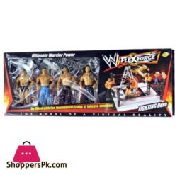 4 Wwe Fighters Action Figure Comborockbatistarey Mysterio And Brock Lesnar With States And Chairs